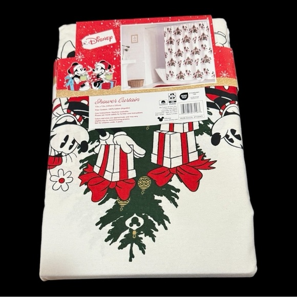 Disney Mickey & Minnie Mouse Shower Curtain - NWT - Picture 2 of 5